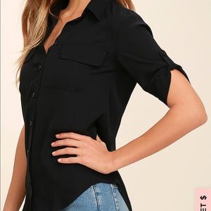 Lulus Button-up blouse